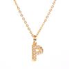 New Diamond Clavicle Necklace with 26 Alphabet Pendants - Stylish European and American Jewelry