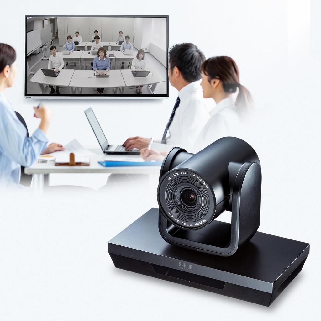 Sanwa Supply Conference Camera with 3x Zoom CMS-V50BK