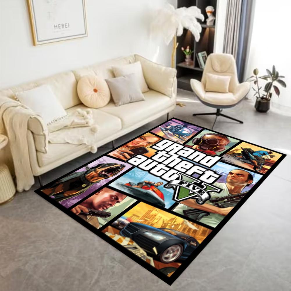 Grand Theft Auto Iv Carpet Suitable For Study Room Decorate Room Game Room Foyer Antislip Rug Decorate Offices