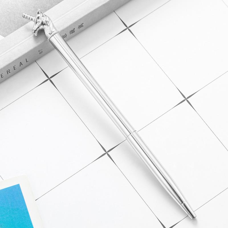 1 Stück Kugelschreiber Einhorn Hochzeit Metall Kupfer Stift Büro Schulbedarf Schreibwaren