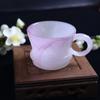 Chinese Style Milk Jade Glass Tea Cup Kung Fu Tea Family Meeting Tea Cup Household Simple and Exquisite Water Cup