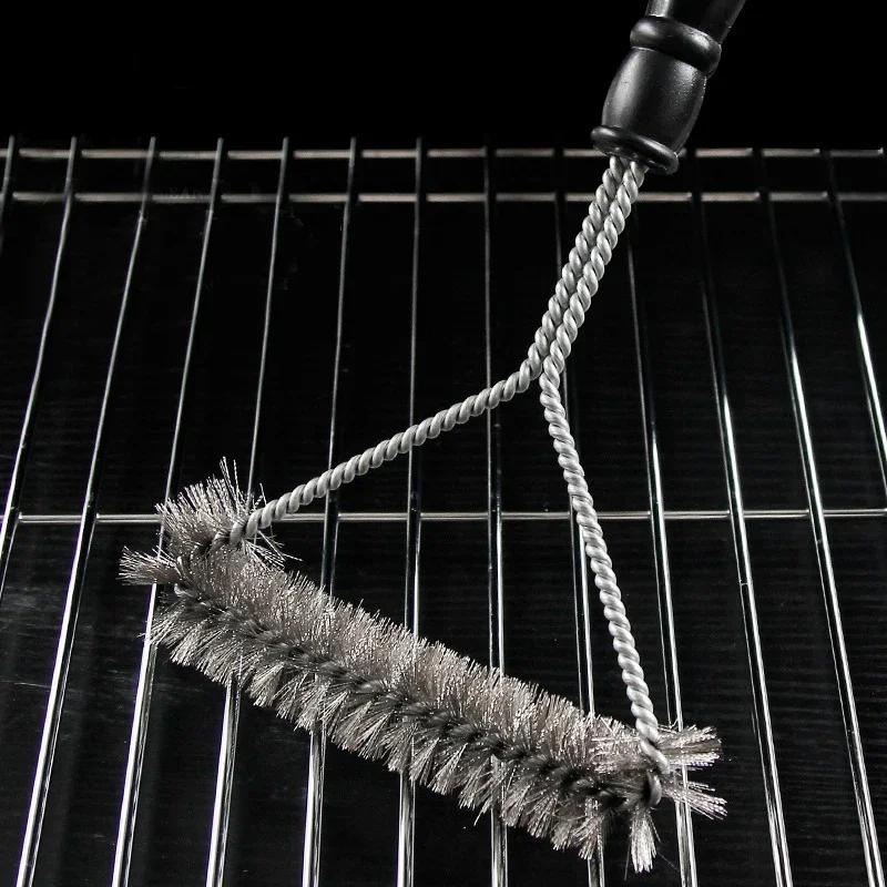 Grill do grilla Szczotka do grilla Narzędzie do czyszczenia Akcesoria do grilla Włosie ze stali nierdzewnej Nieprzywierające szczotki do czyszczenia Akcesoria do grilla