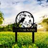 Vintage Metal Garden Wall Art Bird Flower Decor Outdoor Sign Memorial
