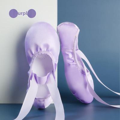 Dansskor för flickor - Satinband Cat Claw Training Balett Pointe Shoes
