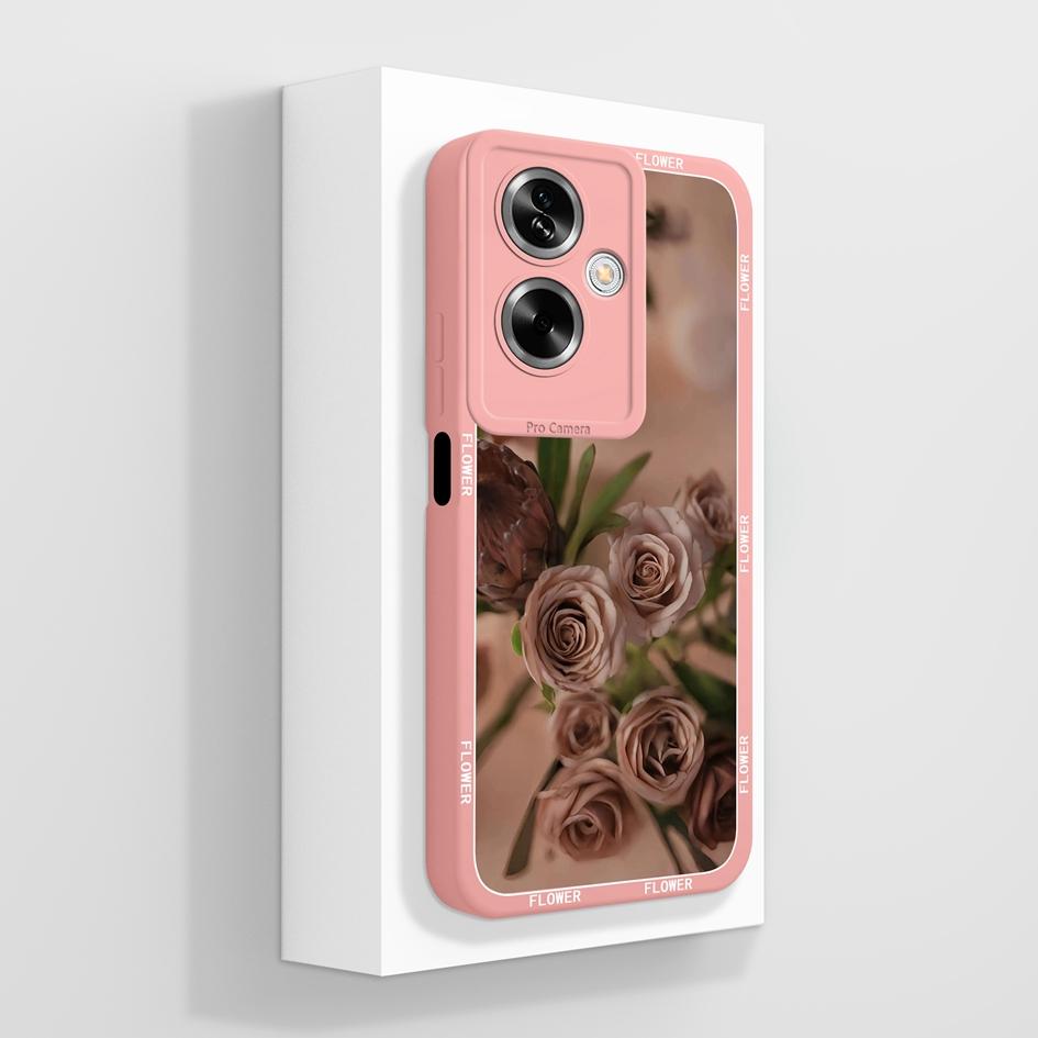 For OPPO A79 A77 A77s A78 A83 A91 A92 A93 A93s A94 A95 A96 4G 5G Phone Cases Lovely Panda Kitten Pattern Liquid Silicone Anti Slip Shell For OPPO Capa