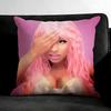 N-Nicki Minajj Singer Cushion Cover Pillowcase Ultra Soft Skin Friendly Fabric Cloud Like Comfort & Concealed Zipper