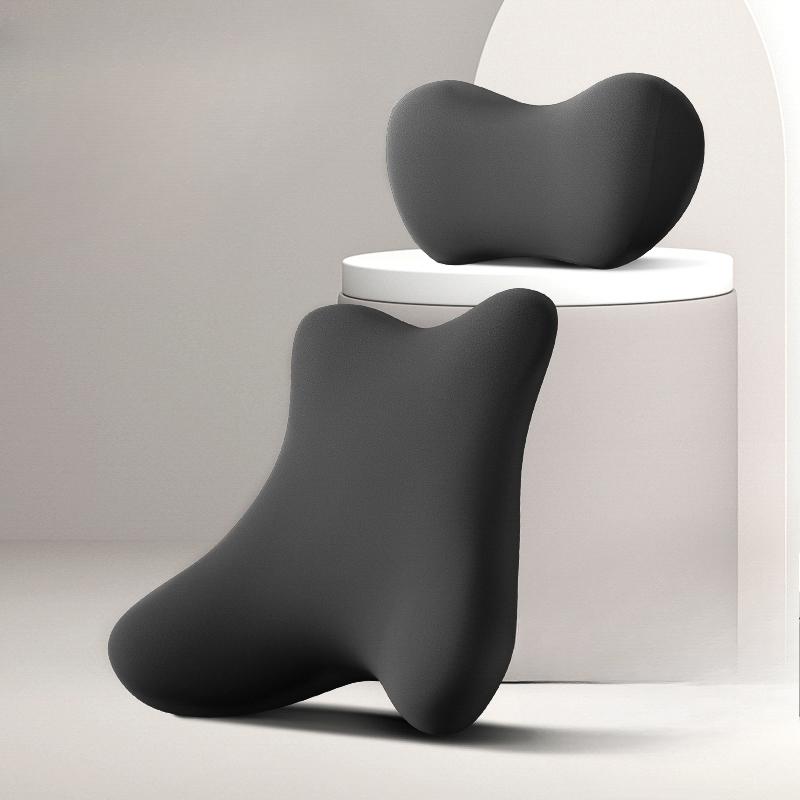 High-end car headrest and neck pillow, a pair of car seat driving pillows, Tesla lumbar support, car cushions for cars