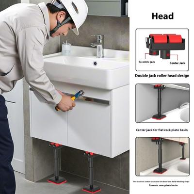 1/2Pcs Telescopic Lifting Brackets Strong Load-bearing High Stability Height Adjustment Labor-Saving Lifting Device Furniture Lifter Jacks