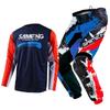 TAILLE 20 22 24 26 28 saimeng ensemble d'équipement pour enfants enduro motocross maillot pantalon mx kits moto VTT Course Off Road pour jeunes combinaison