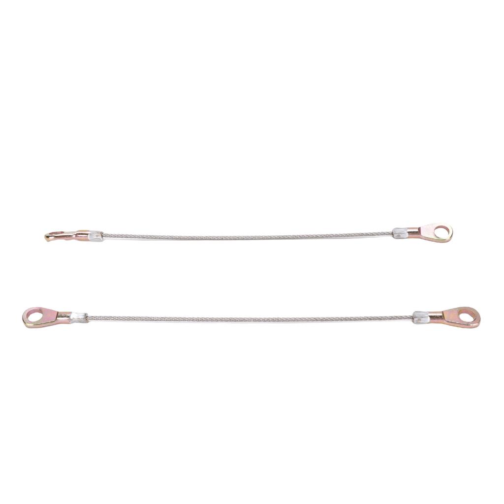 2Pcs 10.6in Tailgate Cable Hook Stainless Steel Wire Automotive Tailgate Cable Replacement for Mule 3000 3010 3020