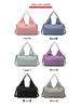 Lightweight Multifunctional Gym Bag with Logo Print, Large Capacity, Shoe Compartment, Perfect for Travel & Yoga.