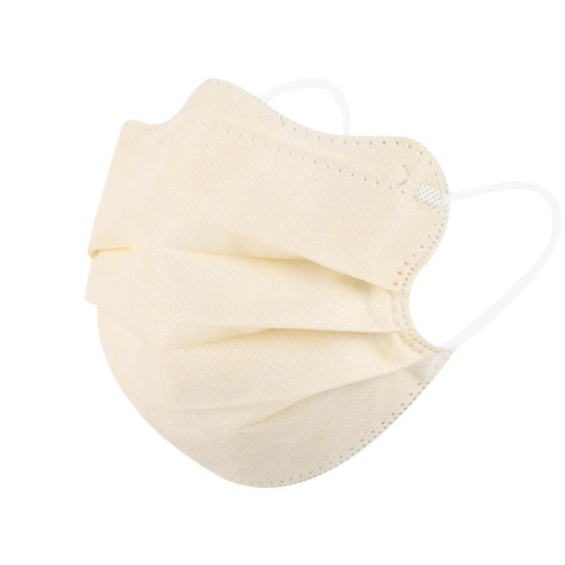 Small Cream White V-shaped 3D Three-dimensional Mask, Disposable Eye Corner Protection Version, Breathable and Simple