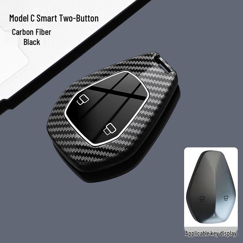 Tiefblau L07 Kohlefaser ABS Smart Key Hülle für Changan