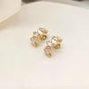 French Luxury Zircon C-Shaped No-Piercing Earrings for Women