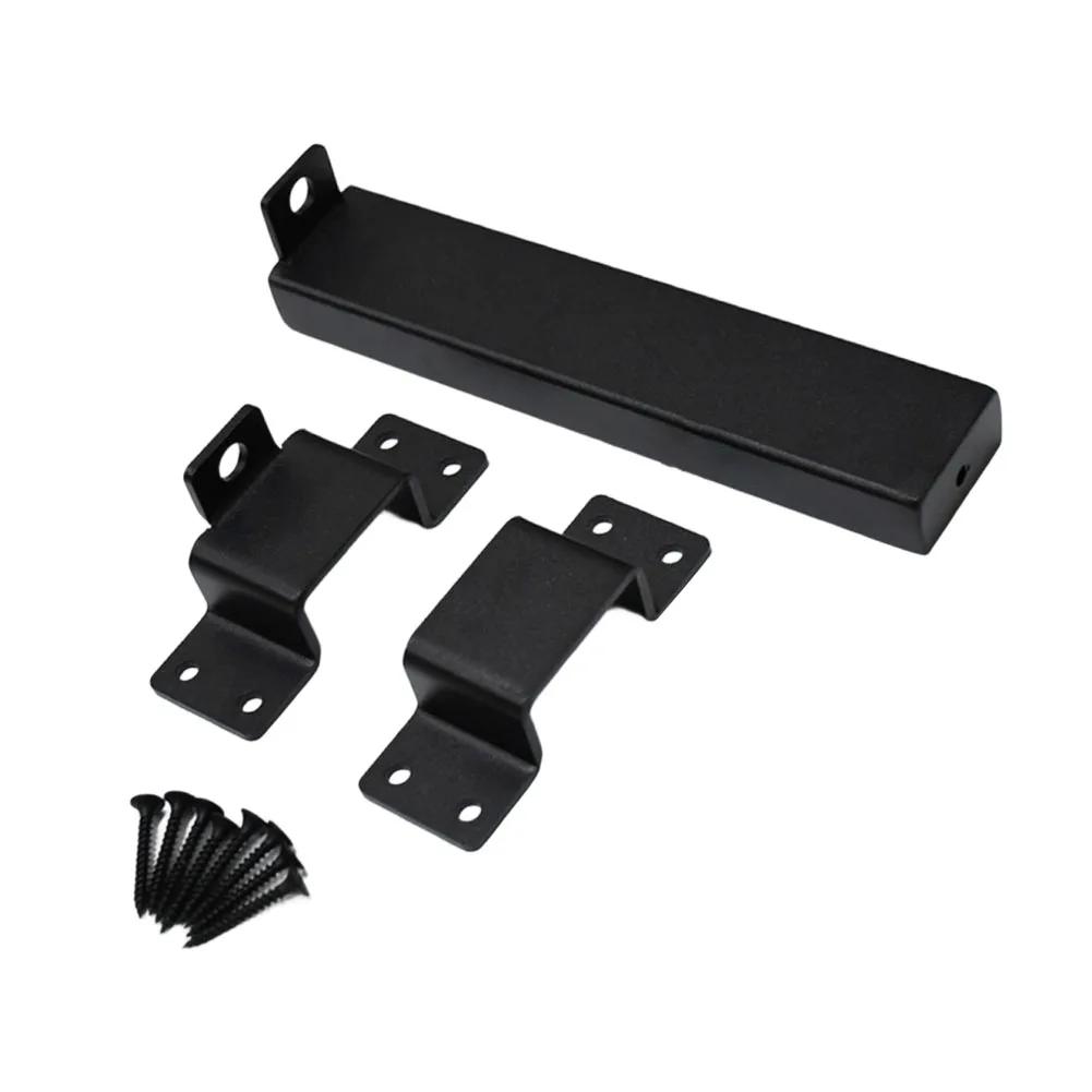 Metal 7.5 Inch Sliding Gate Latch Matte Black For Outdoor Fences Farms Gardens Sheds Barn Doors And Wooden Interior Doors