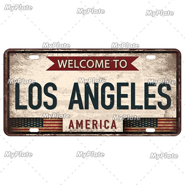 [MyPlate] Country City Style 15x30CM Plate Vintage Metal Sign Plaque Tin Sign Man Cave Decoration Bar Sign Club Poster Gift