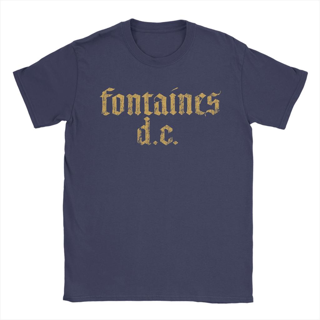 Fontaines D.C. T Shirts for Men Cotton Novelty T-Shirt Crewneck  Tee Shirt Short Sleeve Clothing Gift Idea