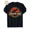 Taglie Comode, Stampa T-Shirt Jurassic Dad Pain Finds A Way Divertente Sarcastica T-Shirt Scheletro Moda Traspirante Streetwear Top Per Abbigliamento Casual Versatile