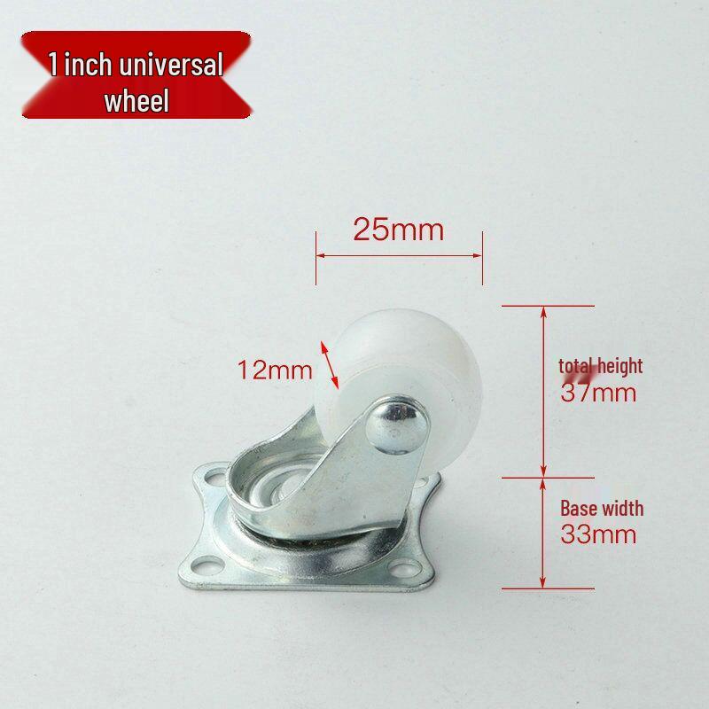 Univerzální kolečko na nábytek - Lehké, velikosti 1”-2” pro květináče, postele a zásuvky