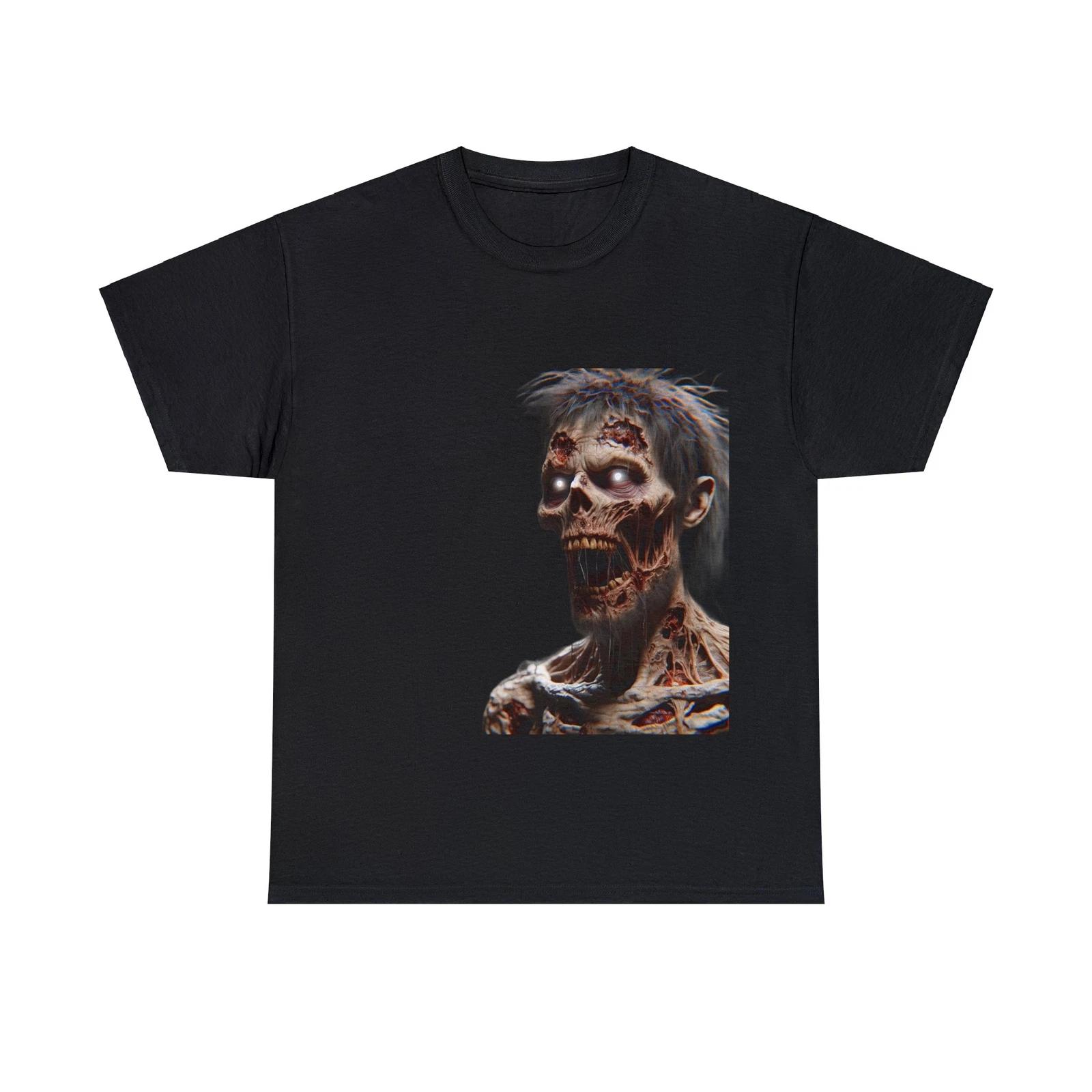 Unisex Adult Horror Zombie T Shirt: Telepathic Link Ghoul Supernatural Tee 4XL