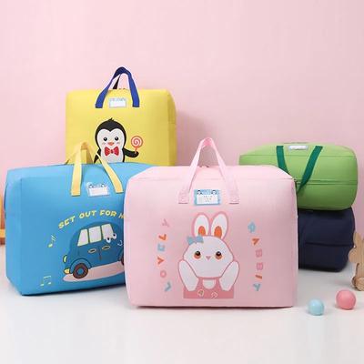Kindergarten Quilt Aufbewahrungstasche mit großer Kapazität Cartoon-Muster Studentengepäck Packtaschen Verdickte Oxford-Stoff Aufbewahrungstasche