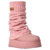 UGG CLASSIC MINI Cizme de zăpadă termice cu jambiere Suede Roz pentru femei 1178990-PDW
