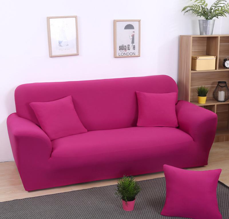 Solid Color Combination Elastic Full Cover Sofa Cover European Fabric Sofa Cover
