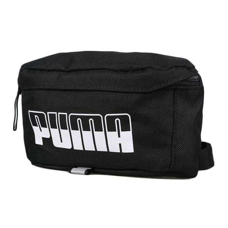 Puma Plus Waist Bag Ii Sports Leisure Zipper Closure Polyester Sports Bag Unisex Waist Bag Black 075751-01 Black
