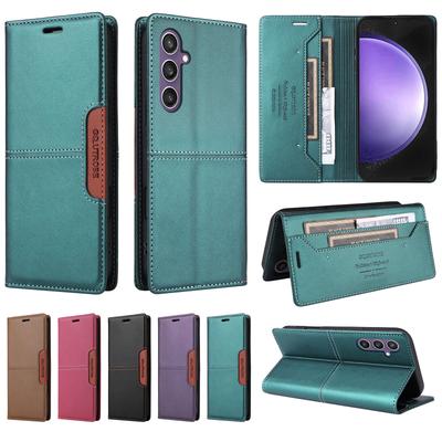 Kožené vyklápěcí pouzdro peněženka pro Samsung Galaxy S24 S23 S22 S21 S20 FE S10 S25 S24 Plus Pouzdro knížkového typu Držák na karty Funda Ochranný kryt