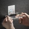 Punch-free Stainless Steel Soap Rack Wall Hanging Wall Mounted Soap Holder  Household Use