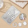 Holiday 6 Cavities Shamrocks Silicones Molds for Patricks Day Irish Theme Molds Keychain Pendant Jewelry Making Moulds