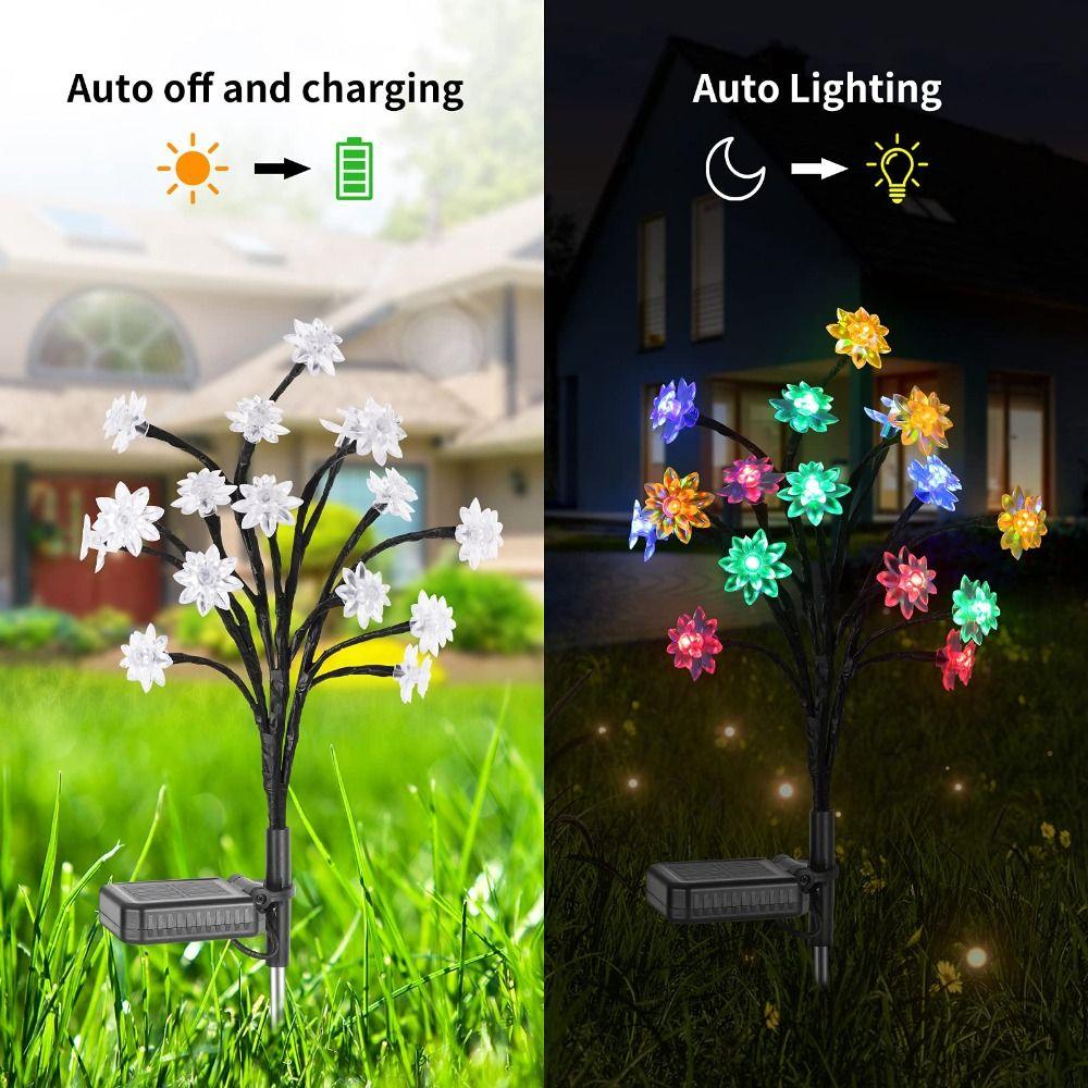 Double Layer Design LED String Lights Waterproof Solar Lights Garden Decoration