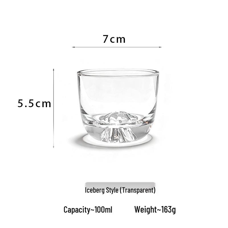 

Jinshan Gold Rim Teacup: Handcrafted Small Crystal Glass for Tea or Coffee