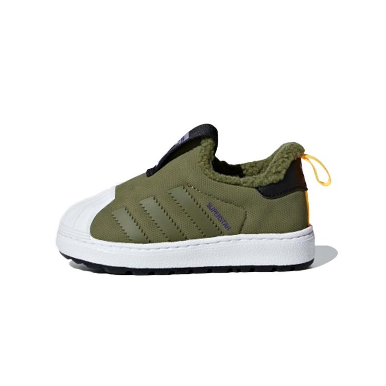 (TD) adidas originals Superstar Winter 360 I Green Black Baby B37271 EU 23.5