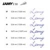 Lamy scala brushed fountain pen Simple fountain pen with a sturdy body and lacquered finish steel nib Includes T10 blue ink cartridge - all-metal -