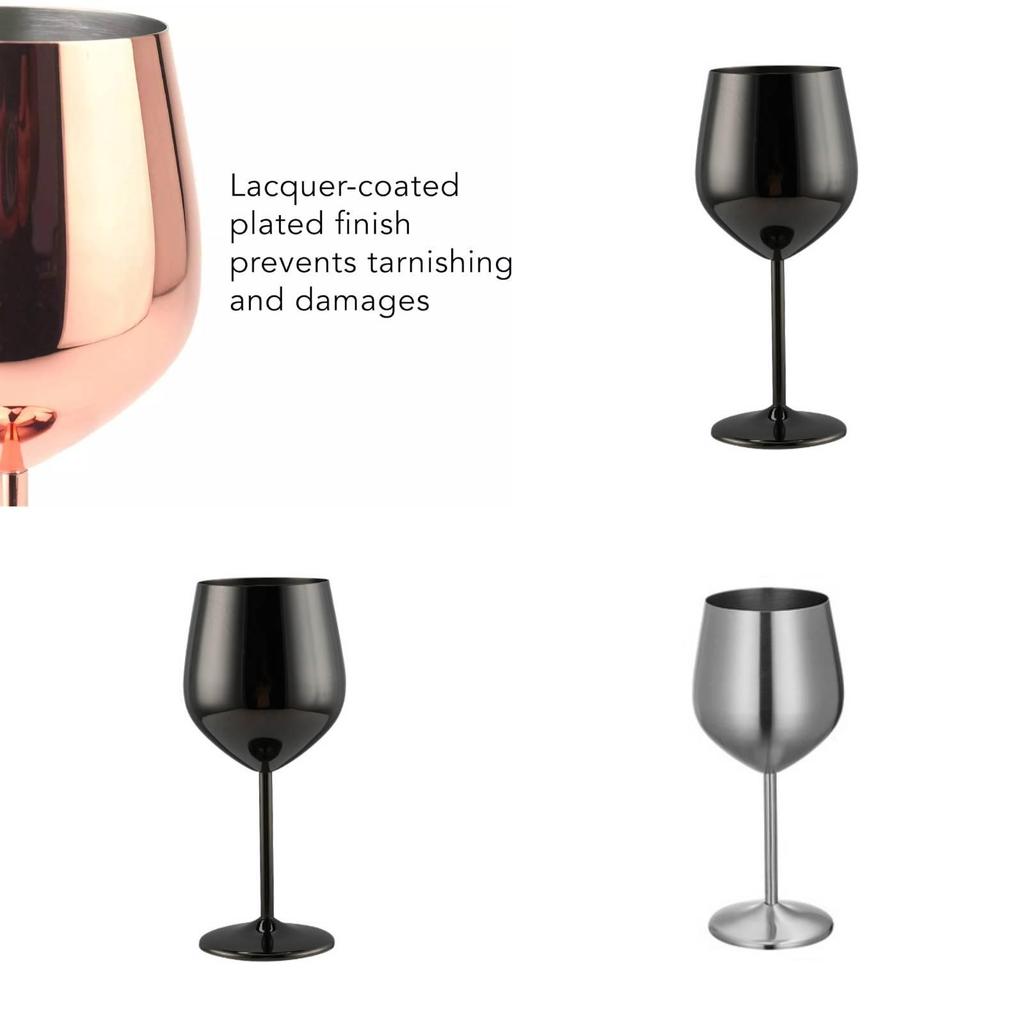 Elegant 304 Stainless Steel Wine Glasses Set Featuring Luxurious High Foot Design For Champagne And Sparkling Wine Ideal For Entertaining Guests