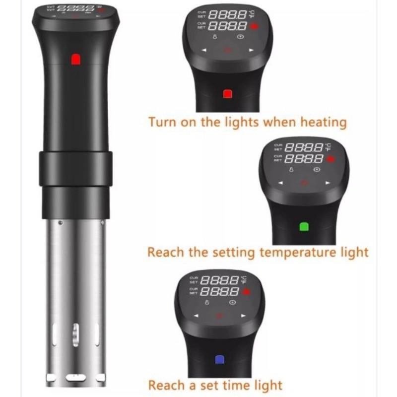 Stainless Steel Sous Vide Slow Cooker Thermal Immersion Circulator Waterproof Vacuum Precision Temperature Machine