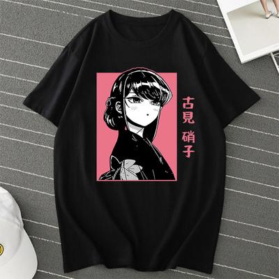 Unisex Komi İletişim Kuramıyorum Komi Shouko t-shirt elbise erkek japon 2022 grafik tees kadın harajuku pamuk tişört t-shirt ulzzang