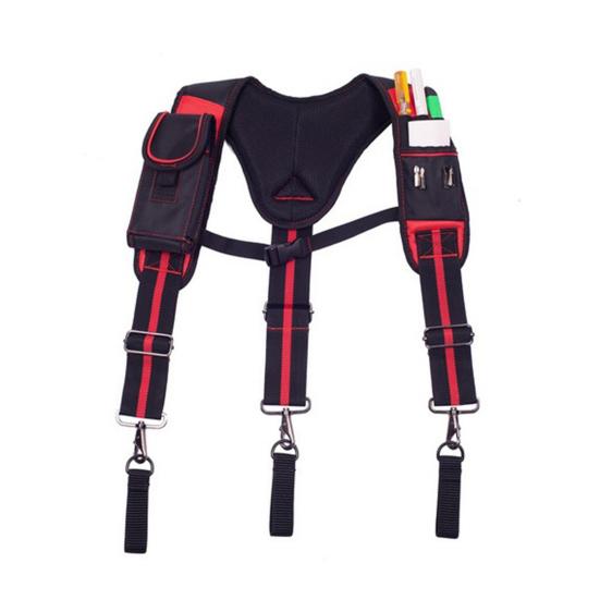 Work Tool Belt Suspenders for Construction Electrician Tool Belt with Adjustable Straps with Detachable Phone Pencil Holder Reduce Stress