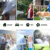 100/75/50/25 Foot Heavy-duty Garden Hose with 10 Function High-pressure Spray Nozzle, Copper Aluminum Joint, Leak Proof Design,durable Rubber Material