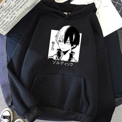 Gorące japońskie anime My Hero Academia bluzy unisex Kawaii Shoto Todoroki graficzne Streetwear unisex Harajuku Dabi bluzy męskie unisex
