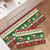 Cross-border Christmas Holiday Anti-Slip, Dirt-Resistant Kitchen Floor Mats – Long, Oil-Absorbing, Decorative Door Foot Mats