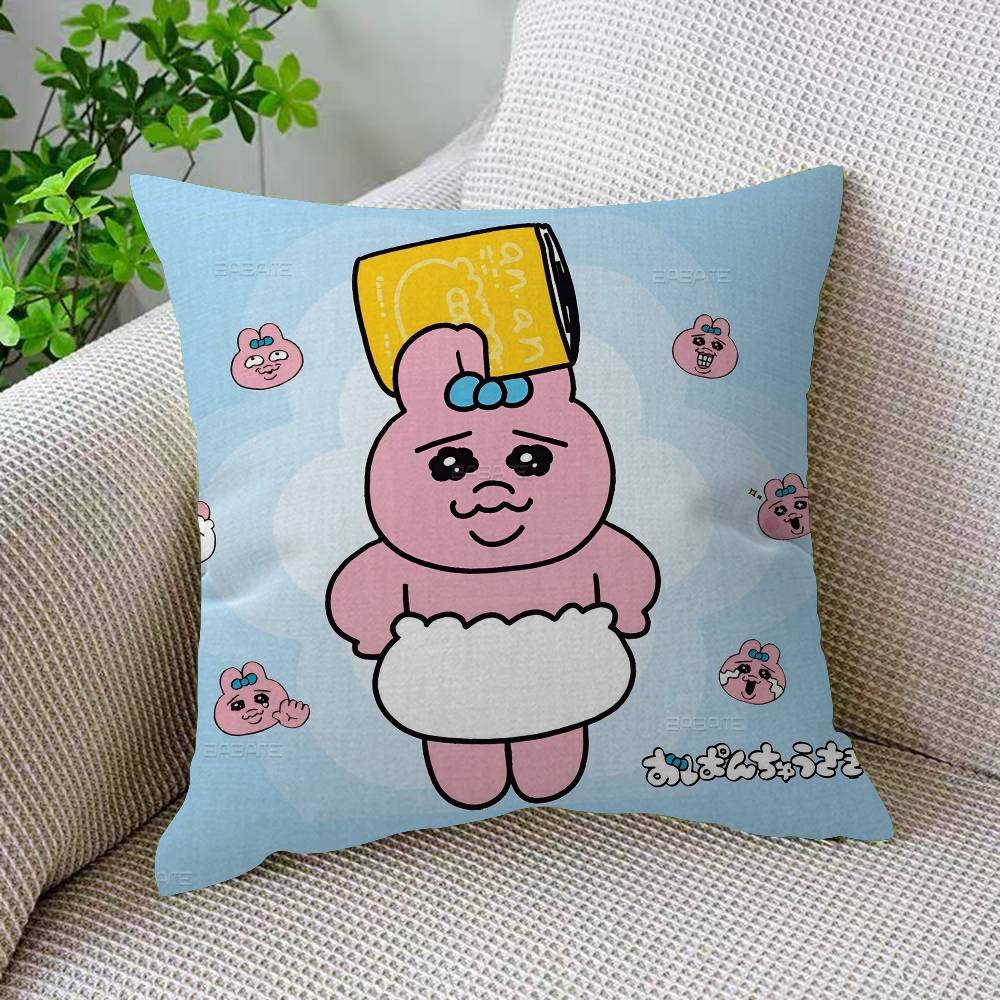 Popular Cute O-Opanchu U-Usagi Cushion Cover Decorative Pillow Sofa Home Decor Case Pillow Cases