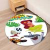 Tappeto Rotondo Stampato Zig & Sharko Tappeto per Sedia Tappeto per Area Tappetini per Ingresso, per Sedia da Ufficio Soggiorno Camera da Letto Cucina.