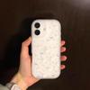 Cute Purple Floral Puppy Phone Case for iPhone 17 Pro Max Apple 14-16, Transparent 15