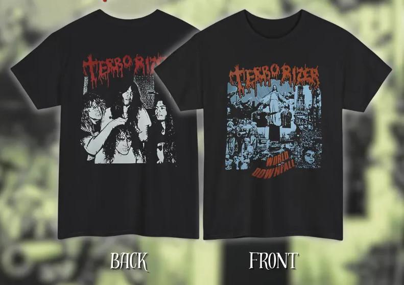 Terrorizer – World Downfall Album Artwork | Gildan Heavy Cotton TShirt Unisex T-Shirt S