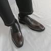 2026 New autumn British-style business formal lace-up casual shoes Brock carved fashionable and trendy leather shoes for men