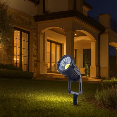 Waterproof Landscape Spike Spotlights Aluminium 3/5W Yard Spotlight Energy Saving High Brightness LED Lawn Light Patio Path
