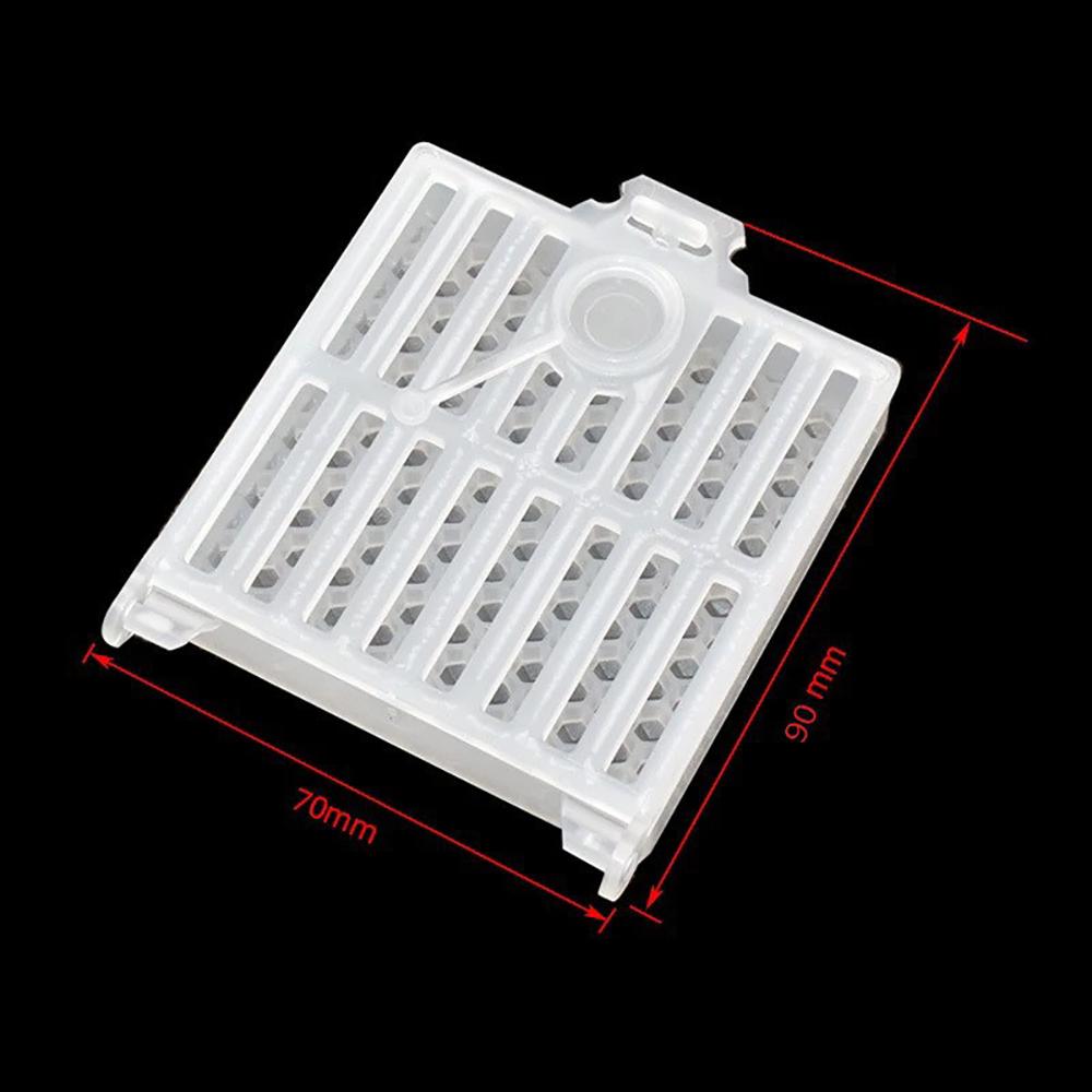 

Square Queen Bee Cell Cage Mail Transport Queen Bee for Beekeeping Queen Catcher Trap Beekeeper Tool білий