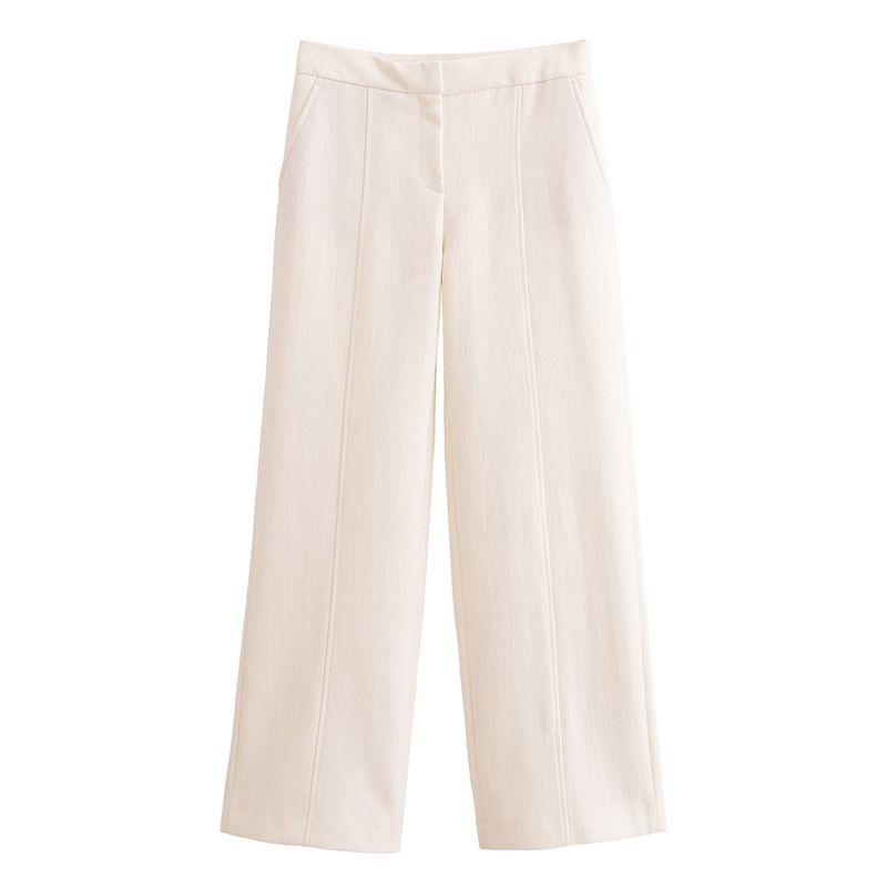 

Kaslead Новая женская одежда Западный стиль Короткий рукав Двубортный Темпераментный топ Брюки 2902835 2899835 Pants L